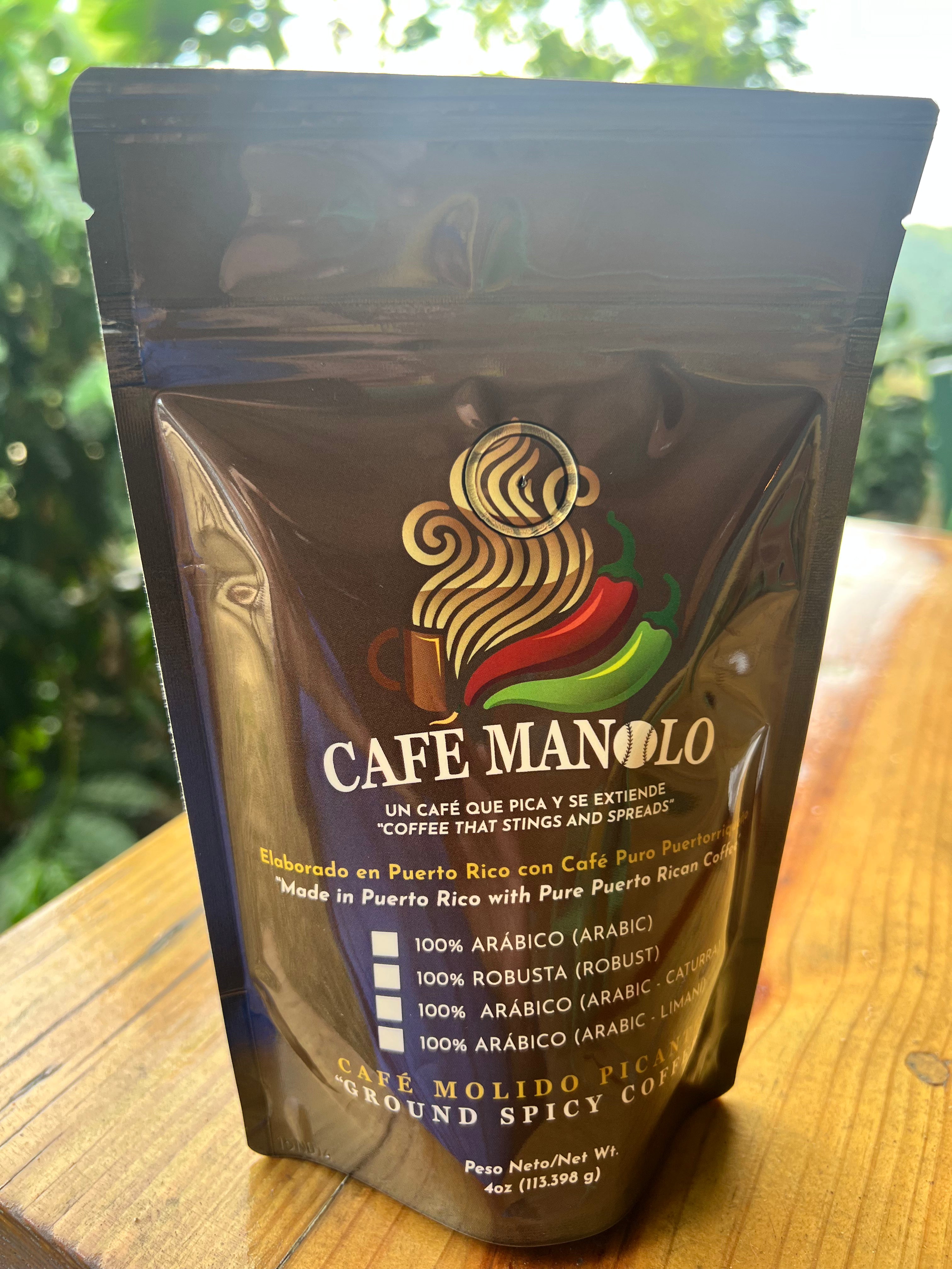 Cafe Manolo - 100% Premium Puerto Rican Coffee 4oz